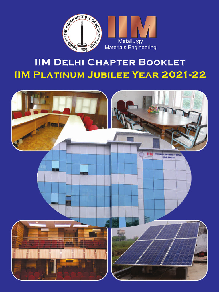 IIM Delhi Chapter: 75 Years of Growth | PDF | Metallurgy
