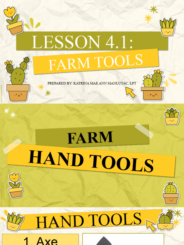 q3 Lesson 4.1 Farm Hand Tools | PDF