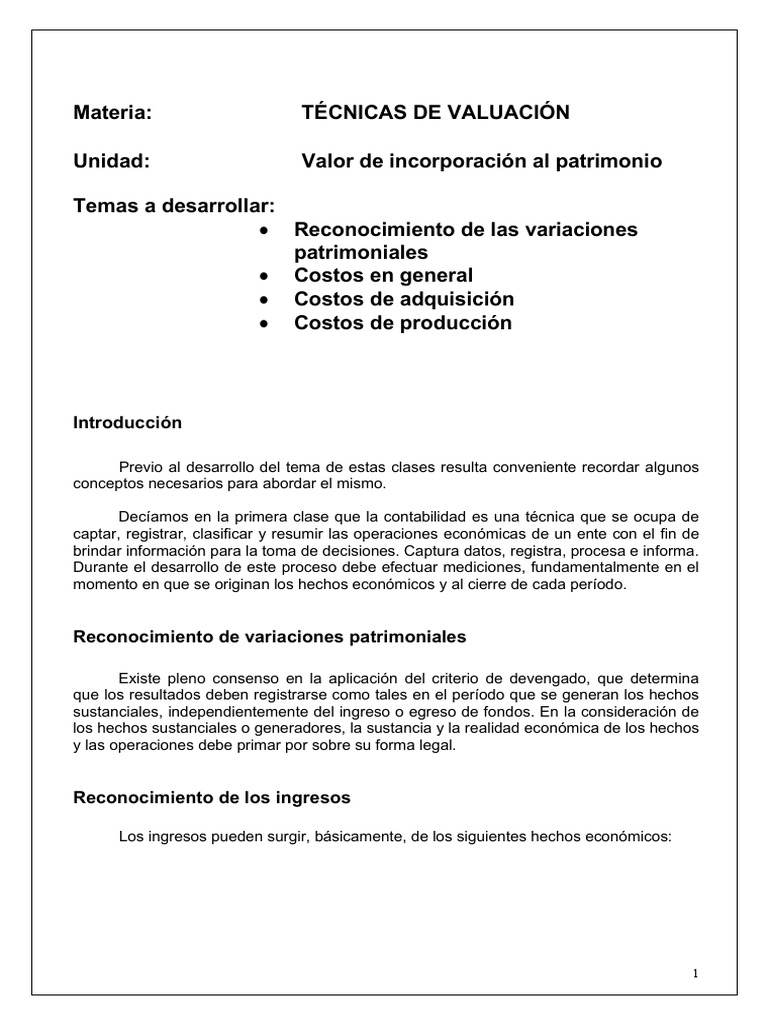 VIP Parte 1 Classroom Descargar Gratis PDF Costo Contabilidad