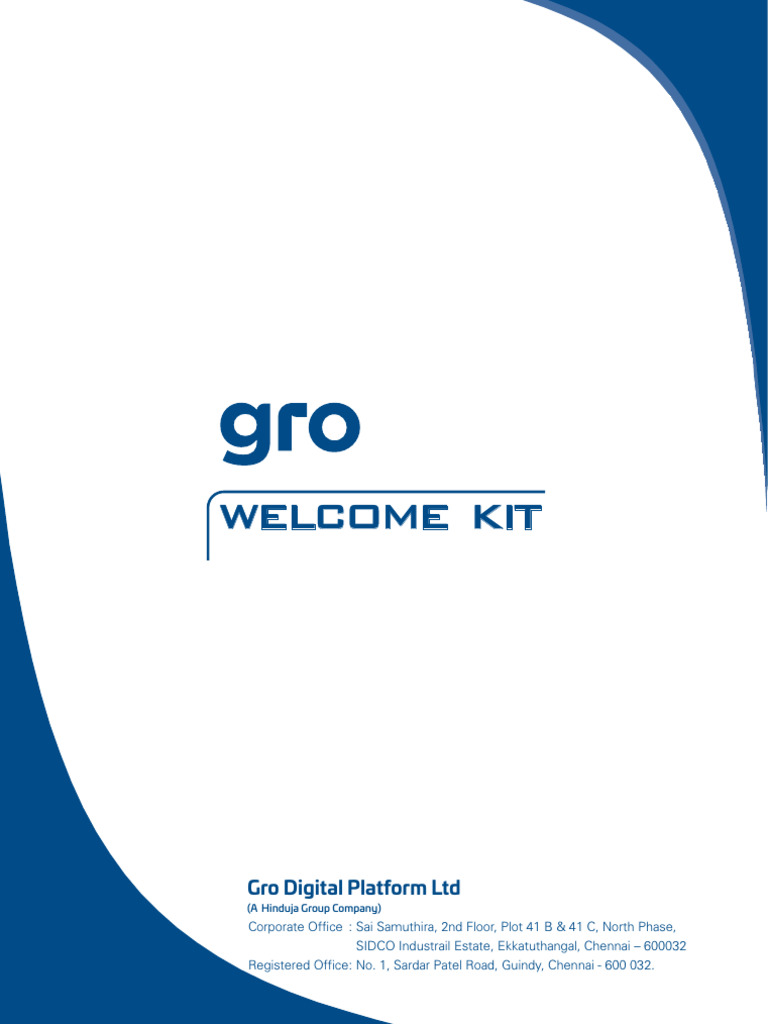 Gro Digital Platform Welcome Kit | PDF | Employment | Conflict Of Interest