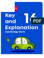 Cambridge English IELTS 16 – Key and Explanation