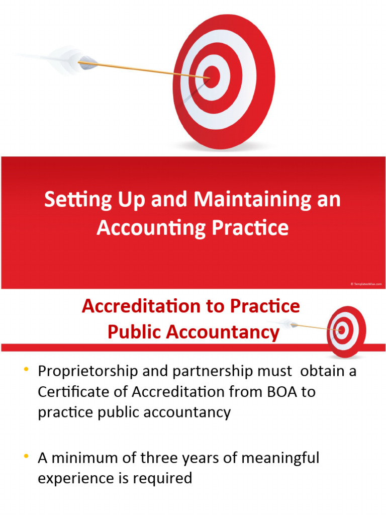 Public Accountancy Practice Setup Guide | PDF | Certified Public ...