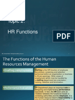 Topic 2 - HR Functions