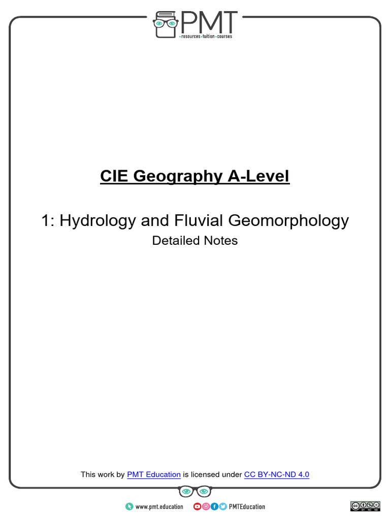 Hydrology and Fluvial Geomorphology | Download Free PDF | Groundwater ...