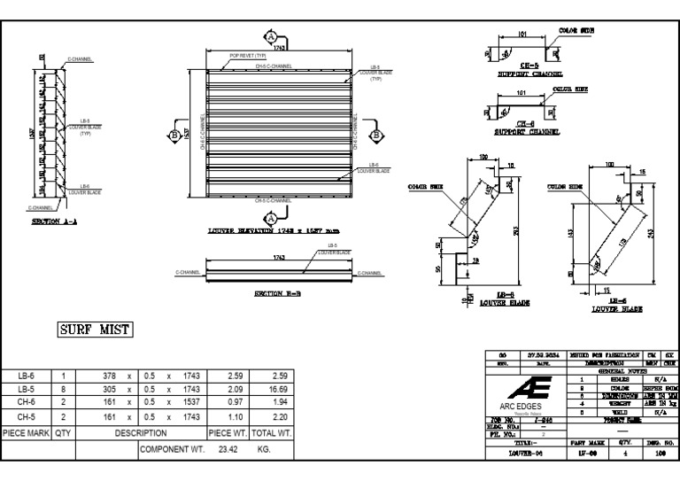 Component Weights and Descriptions | PDF
