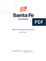 Cuentas públicas Santa Fe - informe marzo 2024