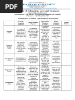 Rubrics For App Design Presentation