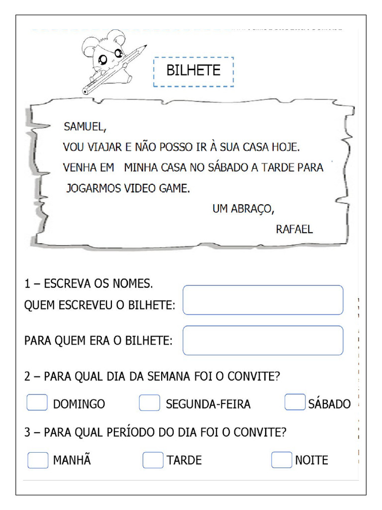 Bilhete | PDF