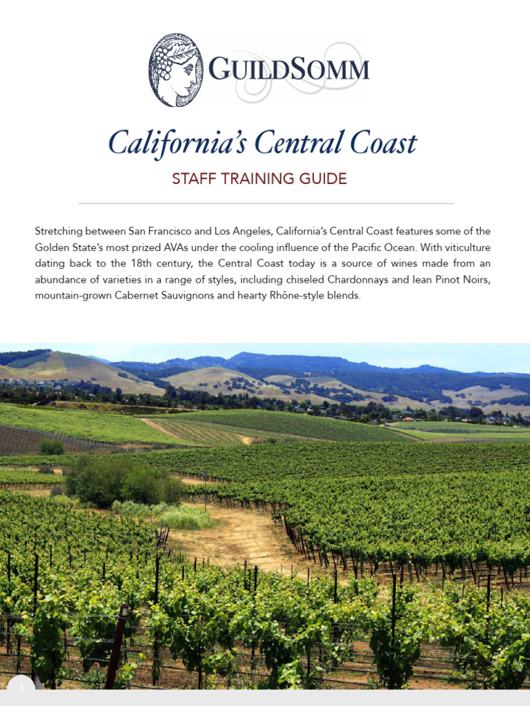 Central Coast California Wine Guide | PDF | Wine | Viticulture