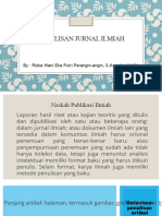 Penulisan Jurnal Ilmiah