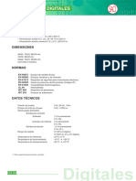 Amperimetros y Voltimetros Ac Programables Multiescala DH em