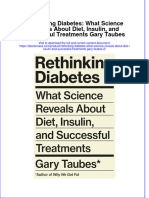 Read online textbook Rethinking Diabetes What Science Reveals About Diet Insulin And Successful Treatments Gary Taubes 2 ebook all chapter pdf