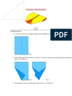 Cómo hacer un avión de papel sencillo