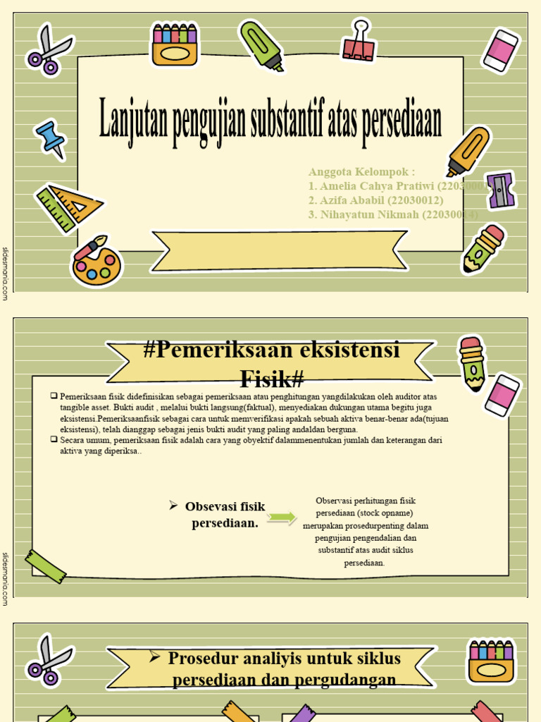 Lanjutan Pengujian Substantif Atas Persediaan | PDF | Pengelolaan ...