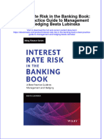 Read online textbook Interest Rate Risk In The Banking Book A Best Practice Guide To Management And Hedging Beata Lubinska ebook all chapter pdf 