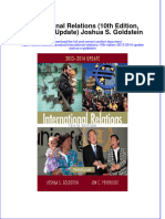 Read online textbook International Relations 10Th Edition 2013 2014 Update Joshua S Goldstein ebook all chapter pdf 