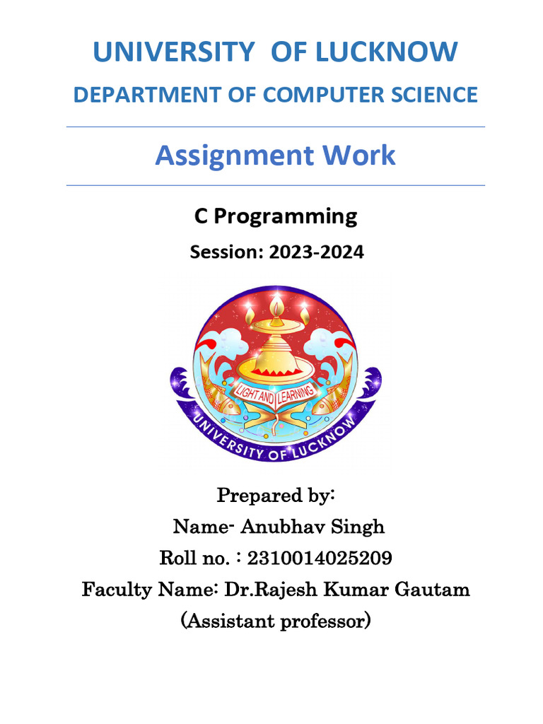 Anubhav CS Assignment | PDF | Technology & Engineering