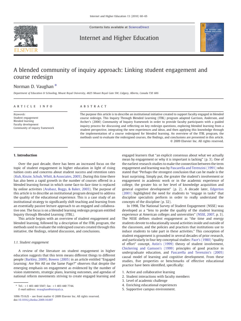 Faculty Guide to Blended Learning | PDF | Learning | Educational Technology