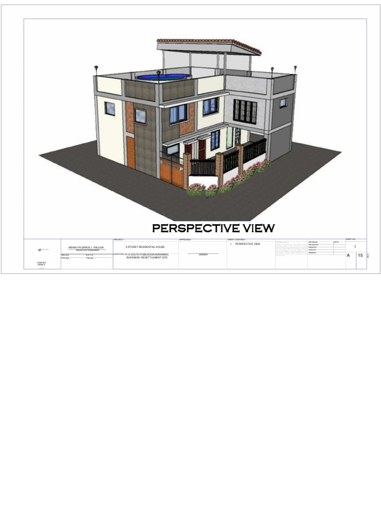 3-Storey Residential House Plans | PDF | Civil Engineering | Building ...