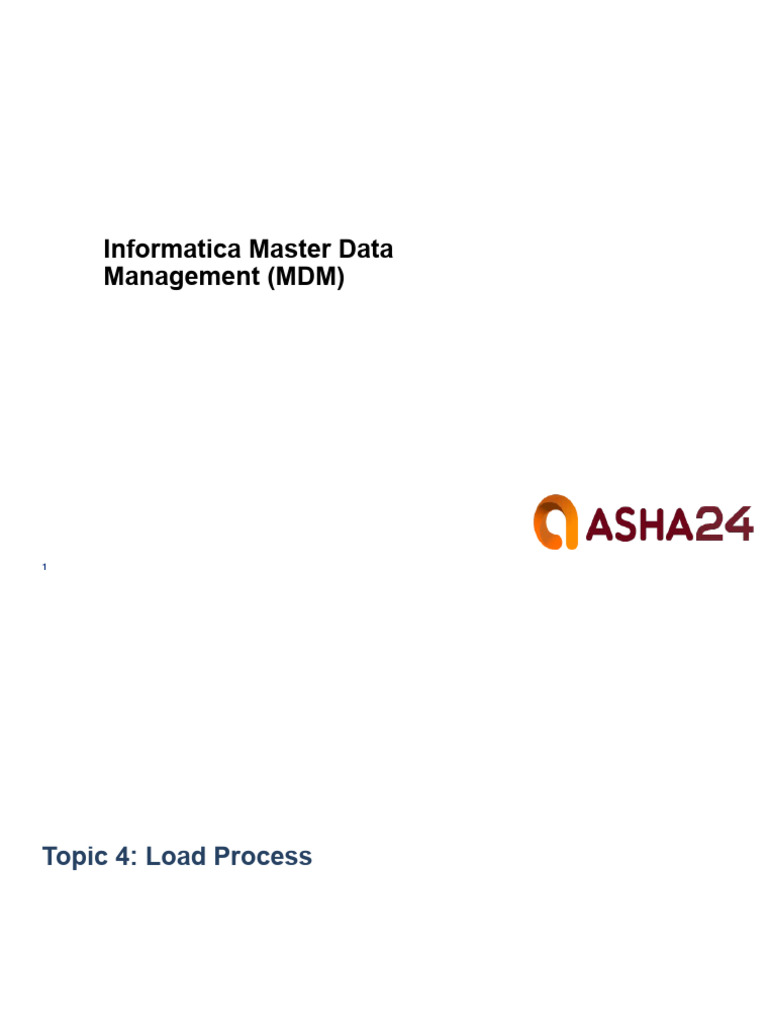 Informatica MDM Training 2 | PDF | Computing | Data Management