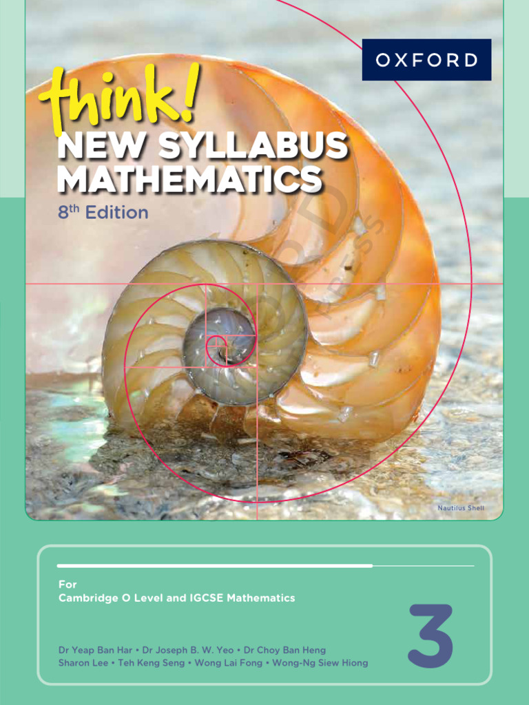 Think! New Syllabus Mathematics Book-3 (8th Edition) (3 Chapters) - 1 ...