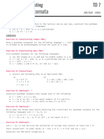 TD 7 Pushdown Automata