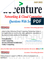 Accenture Networking & Cloud Computing Jan 2022