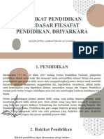 HAKIKAT PENDIDIKAN BERDASAR FILSAFAT PENDIDIKAN, DRIYARKARA _ADONG HOTRIA LUMBANTORUAN-1