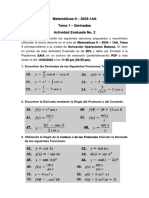 Matemáticas II-2024-1AA - Tema 1 - Derivación - Actividad Evaluada No. 2 - SAIA