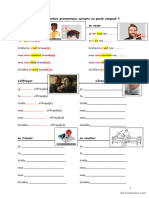 Verbes Pronominaux Passé Composé