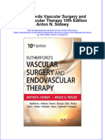 Read online textbook Rutherfords Vascular Surgery And Endovascular Therapy 10Th Edition Anton N Sidawy 2 ebook all chapter pdf
