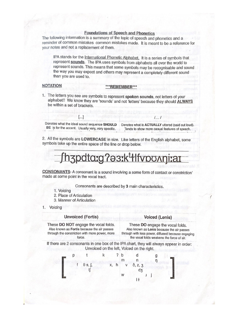 Foundations Of Speech And Phonetics Pdf