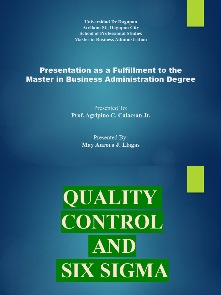 Quality Control and Six Sigma | PDF | Six Sigma | Standard Deviation