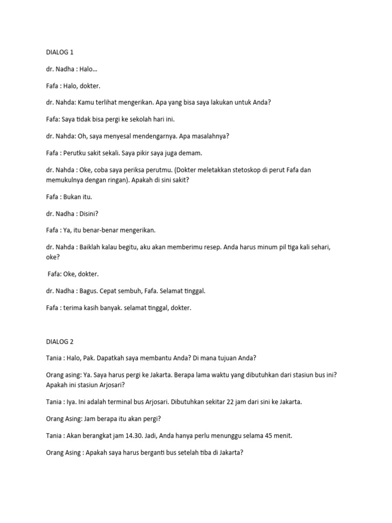 Dialog 1 | PDF