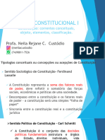 Constitucional I - Aula 03 - Constituição Corrente Conceitual