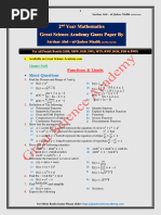 12th Class Maths Guess Paper 2024