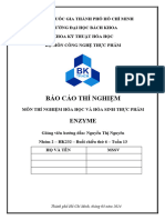 Thí nghiệm hóa học và hóa sinh thực phẩm BKU - Bài 06. Enzyme_FINAL