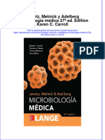 Read online textbook Jawetz Melnick Y Adelberg Microbiologia Medica 27A Ed Edition Karen C Carroll ebook all chapter pdf 