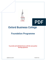 Oxford Business College Foundation Programme Handbook June 2017 V0 2 GT