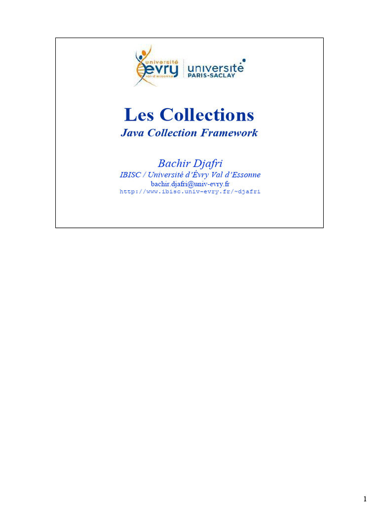 Introduction au Java Collection Framework | PDF | Java (Langage de ...