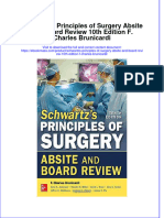 Read Online Textbook Schwartzs Principles of Surgery Absite and Board Review 10Th Edition F Charles Brunicardi Ebook All Chapter PDF