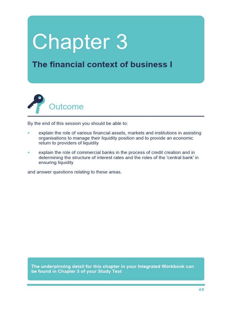 IWB Chapter 3 - The Financial Context of Business I | PDF | Yield ...
