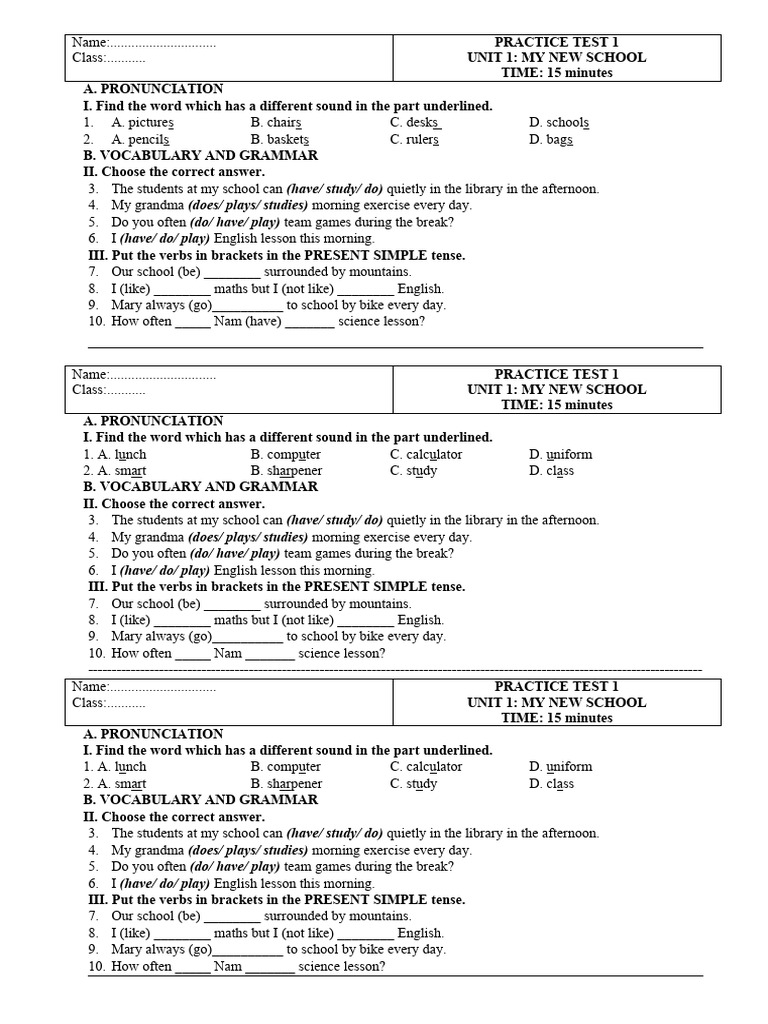 Unit 1 test 15 download free pdf english language language