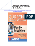 Read online textbook Current Diagnosis Treatment In Family Medicine 5Th Edition Jeannette E South Paul ebook all chapter pdf 