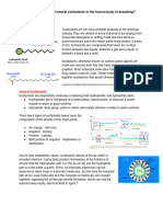 What Is The Role of Natural Surfactants in The Human Body in Breathing