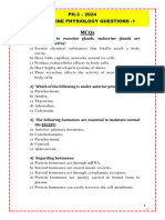 PH3. 2024. Endocrine Physiology Questions-1