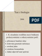 Test Z Biologie I.