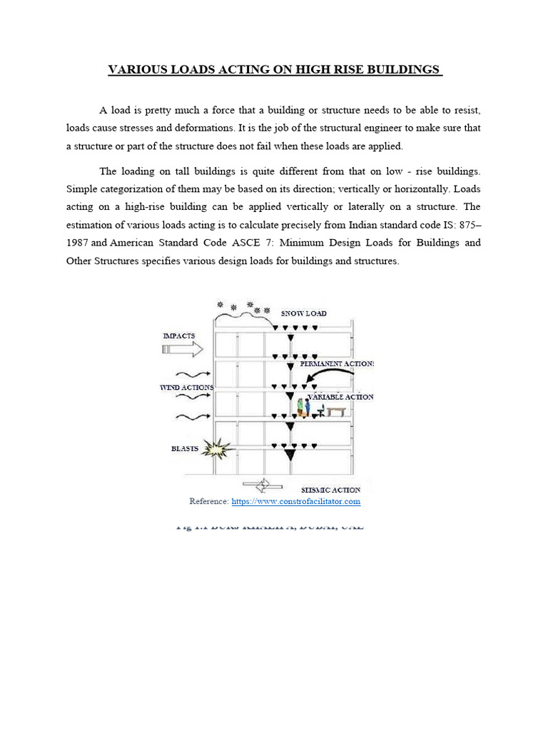 Loads on High-Rise Buildings Explained | PDF | Earthquakes | Structural ...
