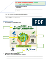 D1 A1 FICHA COM. Leemos Afiches Publicitarios para El Cuidado Del Medio Ambiente