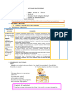 D1 A1 SESION COM. Leemos Un Texto Instructivo